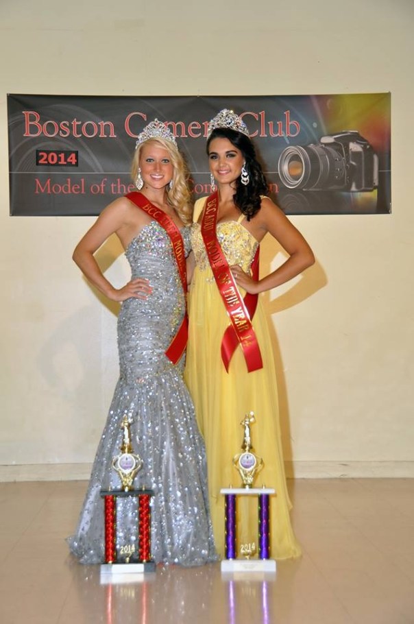 Boston Camera Club 2014 Model of the Year Competition - Left, Teen winner Right, Karolina Dzieminski ) Adult winner( Sophia Grayson ).