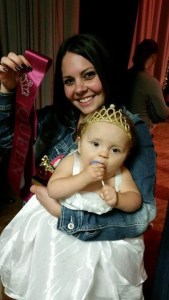 Never rush a girl to put on her pageant sash that is enjoying her Original Gourmet Lollipop  :) 